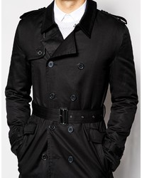 Trench noir Asos