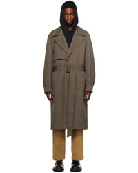 Trench olive Solid Homme