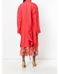 Trench rouge Preen by Thornton Bregazzi
