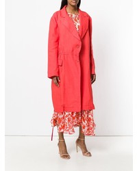 Trench rouge Preen by Thornton Bregazzi