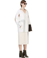 Tunique en laine blanche Marc Jacobs