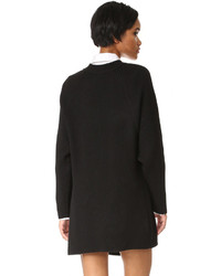 Tunique en laine noire DKNY