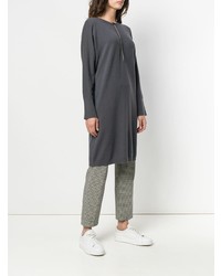 Tunique en tricot gris foncé Fabiana Filippi