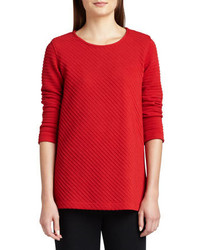 Tunique en tricot rouge