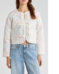 Veste à patchwork bleu clair