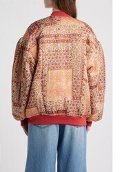 Veste à patchwork marron clair