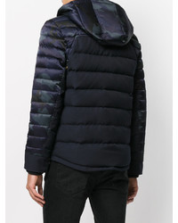 Veste camouflage bleu marine Balmain