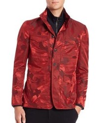 Veste camouflage rouge