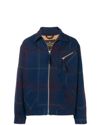 Veste-chemise à carreaux bleu marine Vivienne Westwood Anglomania