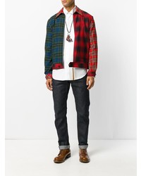 Veste-chemise à carreaux multicolore Loewe