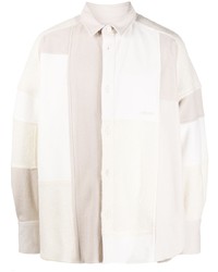 Veste-chemise à patchwork beige Ambush