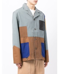 Veste-chemise à patchwork multicolore Loewe