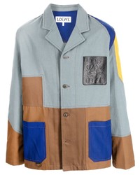 Veste-chemise à patchwork multicolore Loewe
