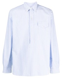 Veste-chemise à rayures horizontales bleu clair Polo Ralph Lauren