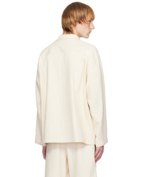 Veste-chemise à rayures verticales blanche LE17SEPTEMBRE