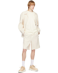 Veste-chemise à rayures verticales blanche LE17SEPTEMBRE