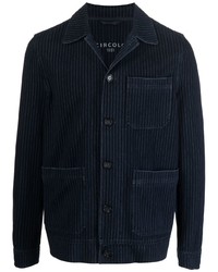 Veste-chemise à rayures verticales bleu marine Circolo 1901