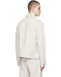 Veste-chemise blanche Nigel Cabourn