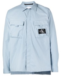 Veste-chemise bleu clair Calvin Klein