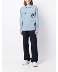 Veste-chemise bleu clair Calvin Klein