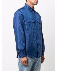 Veste-chemise bleu marine Aspesi