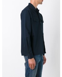 Veste-chemise bleu marine AMI Alexandre Mattiussi