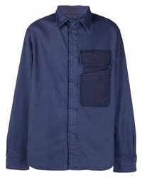 Veste-chemise bleu marine Diesel