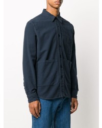 Veste-chemise bleu marine Aspesi