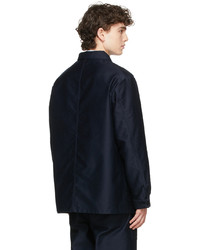 Veste-chemise bleu marine Nanamica