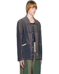 Veste-chemise bleu marine JiyongKim