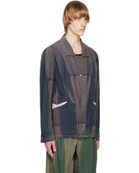 Veste-chemise bleu marine JiyongKim