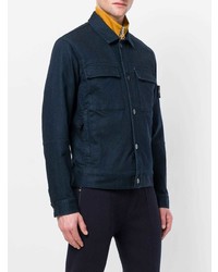 Veste-chemise bleu marine Stone Island