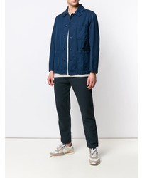 Veste-chemise bleu marine Aspesi