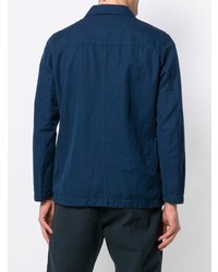 Veste-chemise bleu marine Aspesi