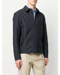 Veste-chemise bleu marine Z Zegna