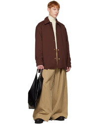 Veste-chemise bordeaux Jil Sander