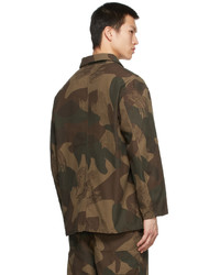Veste-chemise camouflage marron Études