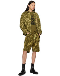 Veste-chemise camouflage moutarde Aries