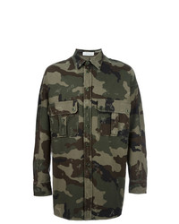 Veste-chemise camouflage olive Faith Connexion
