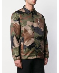 Veste-chemise camouflage olive Études