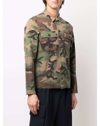 Veste-chemise camouflage olive Ralph Lauren RRL