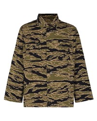 Veste-chemise camouflage olive Wacko Maria
