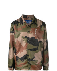 Veste-chemise camouflage olive Études