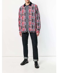 Veste-chemise écossaise multicolore Sacai