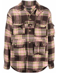 Veste-chemise écossaise multicolore Engineered Garments