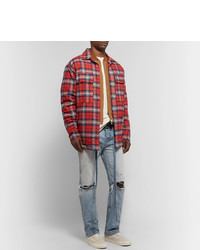 Veste-chemise écossaise rouge Fear Of God