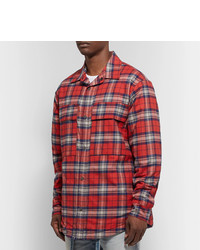 Veste-chemise écossaise rouge Fear Of God