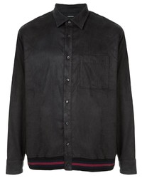 Veste-chemise en daim noire Loveless