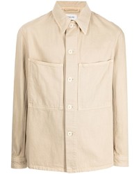 Veste-chemise en denim beige Lemaire