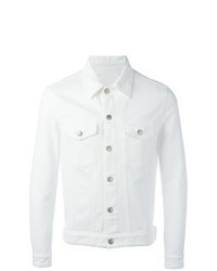 Veste-chemise en denim blanche